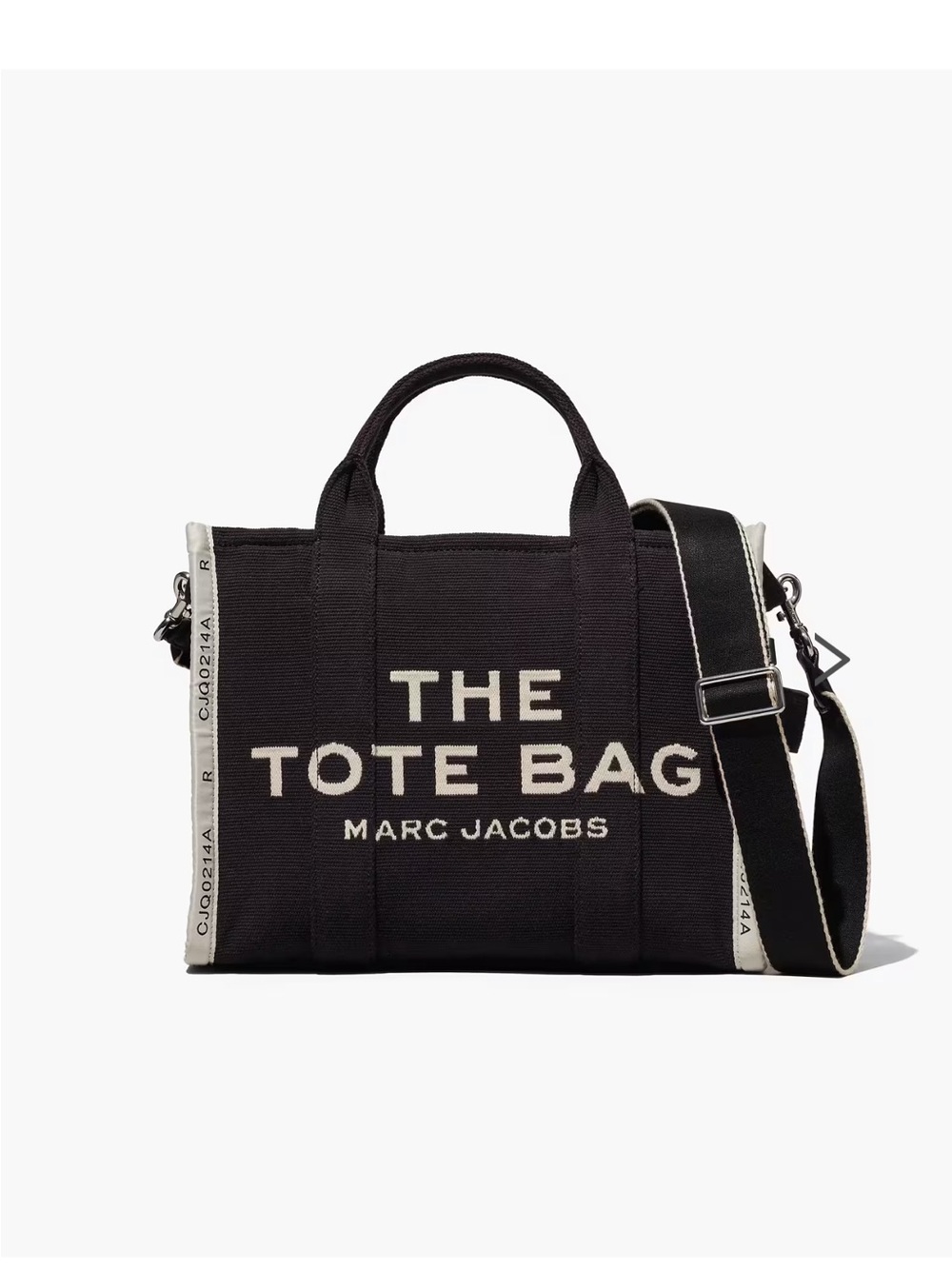 Marc Jacobs The Jacquard Medium 'The Tote Bag' in black